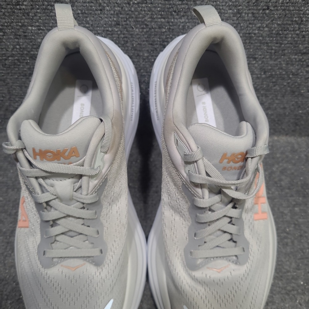 Hoka One One Bondi 8 1127952-HMLR Women's US 8.5 B Running Shoes Gray Sneakers - Picture 12 of 13